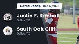 Recap: Justin F. Kimball  vs. South Oak Cliff  2023
