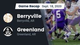 Recap: Berryville  vs. Greenland  2020