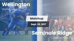Matchup: Wellington vs. Seminole Ridge  2017