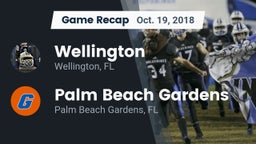 Recap: Wellington  vs. Palm Beach Gardens  2018