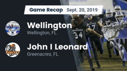 Recap: Wellington  vs. John I Leonard  2019