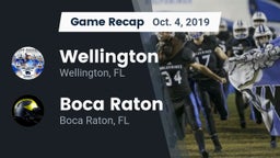 Recap: Wellington  vs. Boca Raton  2019