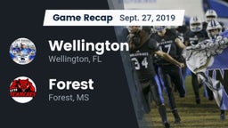 Recap: Wellington  vs. Forest  2019