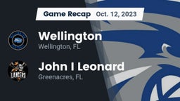 Recap: Wellington  vs. John I Leonard  2023