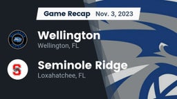 Recap: Wellington  vs. Seminole Ridge  2023