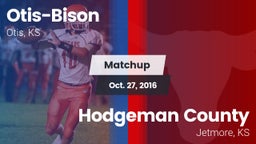 Matchup: Otis-Bison vs. Hodgeman County  2016