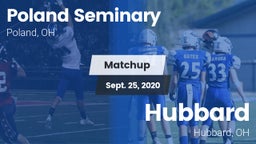 Matchup: Poland Seminary vs. Hubbard  2020