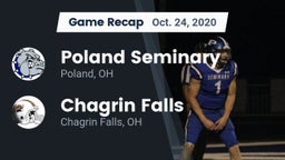 Recap: Poland Seminary  vs. Chagrin Falls  2020