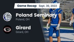 Recap: Poland Seminary  vs. Girard  2022