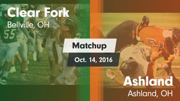 Matchup: Clear Fork vs. Ashland  2016