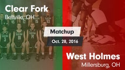 Matchup: Clear Fork vs. West Holmes  2016
