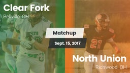 Matchup: Clear Fork vs. North Union  2017