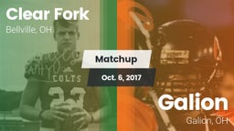 Matchup: Clear Fork vs. Galion  2017