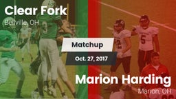 Matchup: Clear Fork vs. Marion Harding  2017