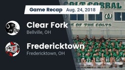 Recap: Clear Fork  vs. Fredericktown  2018