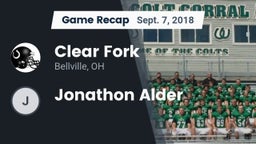 Recap: Clear Fork  vs. Jonathon Alder  2018
