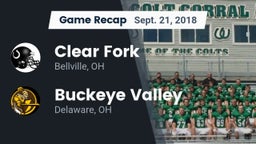 Recap: Clear Fork  vs. Buckeye Valley  2018