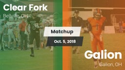 Matchup: Clear Fork vs. Galion  2018