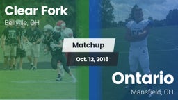 Matchup: Clear Fork vs. Ontario  2018