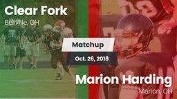Matchup: Clear Fork vs. Marion Harding  2018