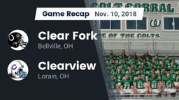 Recap: Clear Fork  vs. Clearview  2018
