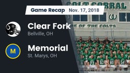 Recap: Clear Fork  vs. Memorial  2018