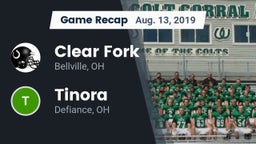 Recap: Clear Fork  vs. Tinora  2019
