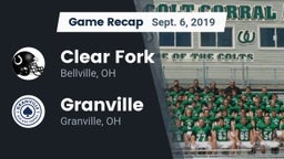 Recap: Clear Fork  vs. Granville  2019