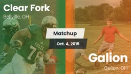 Matchup: Clear Fork vs. Galion  2019