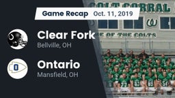 Recap: Clear Fork  vs. Ontario  2019