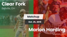 Matchup: Clear Fork vs. Marion Harding  2019
