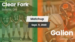 Matchup: Clear Fork vs. Galion  2020