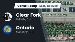 Recap: Clear Fork  vs. Ontario  2020