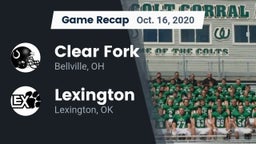 Recap: Clear Fork  vs. Lexington  2020