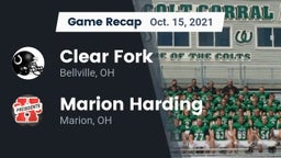 Recap: Clear Fork  vs. Marion Harding  2021