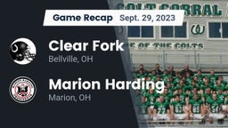Recap: Clear Fork  vs. Marion Harding  2023
