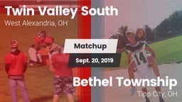 Matchup: Twin Valley South vs. Bethel Township  2019