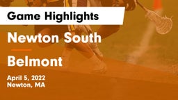 Newton South  vs Belmont  Game Highlights - April 5, 2022