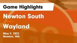 Newton South  vs Wayland  Game Highlights - May 9, 2023
