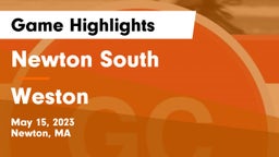 Newton South  vs Weston  Game Highlights - May 15, 2023
