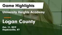 University Heights Academy vs Logan County  Game Highlights - Oct. 11, 2019
