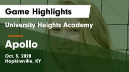 University Heights Academy vs Apollo  Game Highlights - Oct. 5, 2020