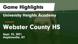 University Heights Academy vs Webster County HS Game Highlights - Sept. 23, 2021