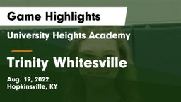 University Heights Academy vs Trinity Whitesville Game Highlights - Aug. 19, 2022