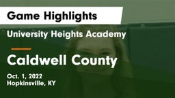 University Heights Academy vs Caldwell County  Game Highlights - Oct. 1, 2022