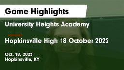 University Heights Academy vs Hopkinsville High  18 October 2022 Game Highlights - Oct. 18, 2022