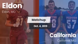 Matchup: Eldon vs. California  2019