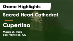 Sacred Heart Cathedral  vs Cupertino Game Highlights - March 25, 2023