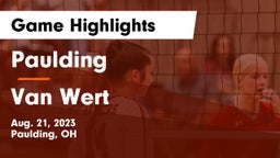 Paulding  vs Van Wert  Game Highlights - Aug. 21, 2023