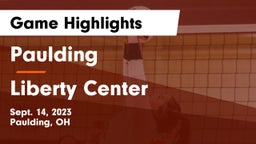 Paulding  vs Liberty Center  Game Highlights - Sept. 14, 2023
